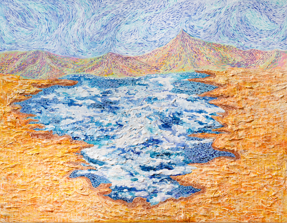 행성 드로잉/ 지구의 풍경을 다양한 색상으로 채색하여 다른 행성처럼 보이게 만든다. 지구 역시 우주 속 작은 행성에 불과하다는 메세지를 담고 있다.