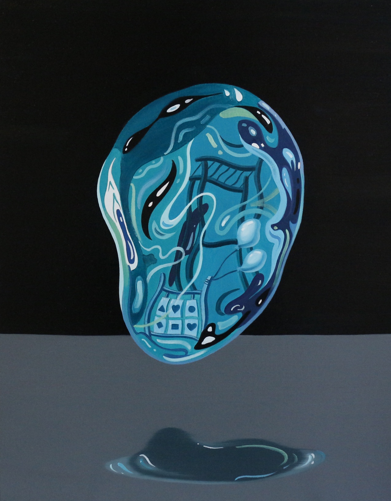 Moment2, 40.9cmx31.8cm,oil on canvas, 2020 Moment2, 40.9cmx31.8cm,oil on canvas, 2020