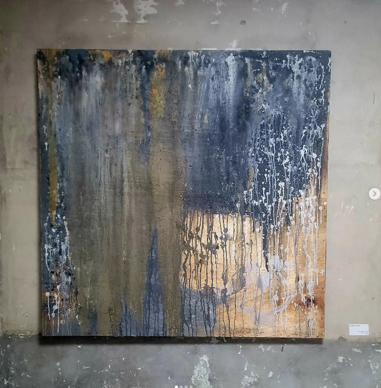 Trickle Down, 130.3 X 130.3cm