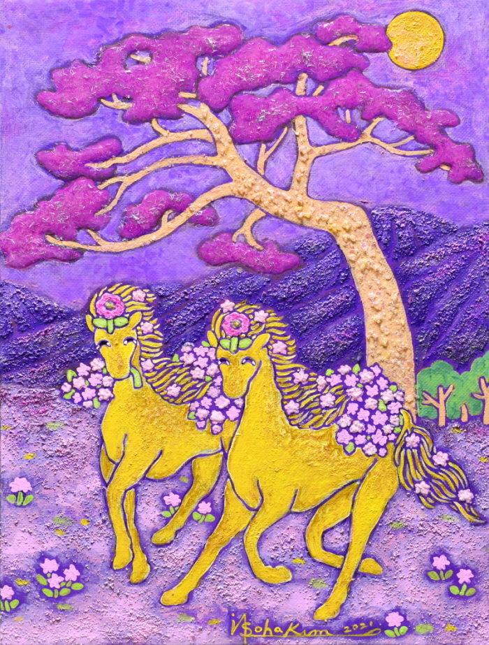 9. 함께 달려요5/ 굳건한 소나무처럼 힘든 시기를 묵묵히 견디며, 서로 격려하며 함께 달리는 벗과 가족, 이웃을 표현함 9. 함께 달려요5/ 굳건한 소나무처럼 힘든 시기를 묵묵히 견디며, 서로 격려하며 함께 달리는 벗과 가족, 이웃을 표현함