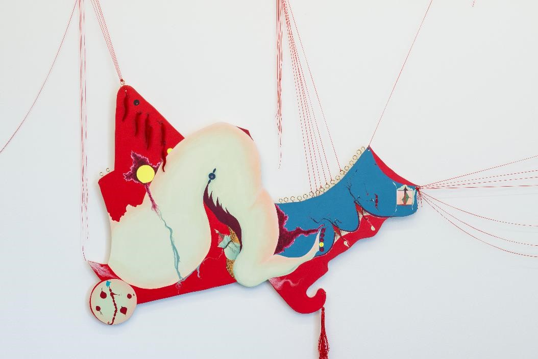 Archetype series2. #1_아크릴, 자작나무 합판, 실 _250x160cm_2020 Archetype series2. #1_아크릴, 자작나무 합판, 실 _250x160cm_2020