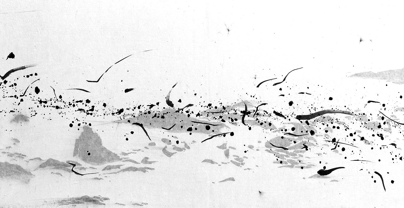 공생共生, 45x90cm,종이,수묵,2020 공생共生, 45x90cm,종이,수묵,2020