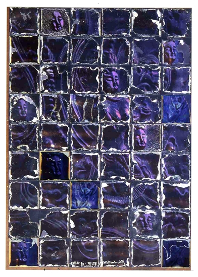 비천(飛天)시리즈: 폴라로이드 필름으로 비천상을 촬영하여 유제를 분리하고 합성하여 한장의 사진으로 구성 비천(飛天)시리즈: 폴라로이드 필름으로 비천상을 촬영하여 유제를 분리하고 합성하여 한장의 사진으로 구성