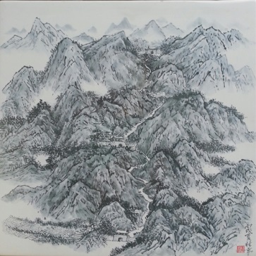 문경새재-새재답사 중 준법을 써서 정성으로 그려낸 작품이다. 문경새재-새재답사 중 준법을 써서 정성으로 그려낸 작품이다.