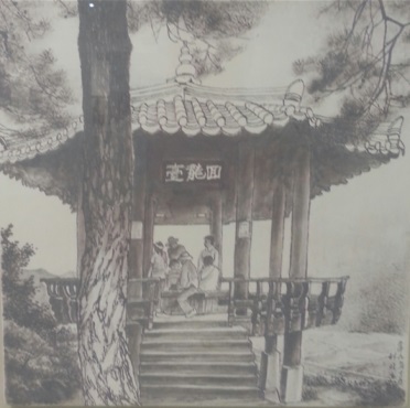 회룡대-회룡대와 지인들 그뒤로 낙동강 지류인 내성천이 휘감아 흐른다. 회룡대-회룡대와 지인들 그뒤로 낙동강 지류인 내성천이 휘감아 흐른다.