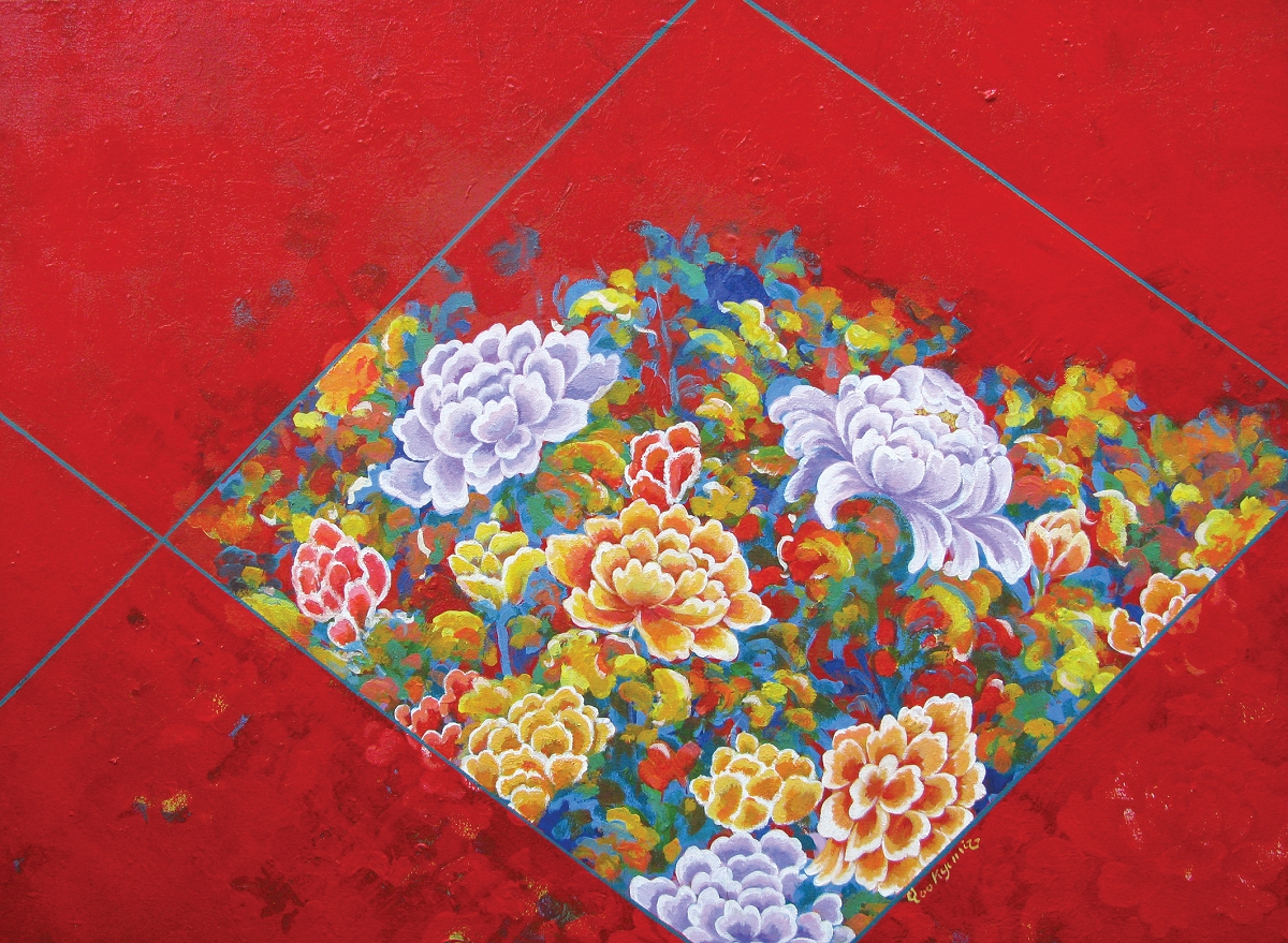 Harmony of nature/신모란도-자연의 조화-부귀영화의 염원 Harmony of nature/신모란도-자연의 조화-부귀영화의 염원