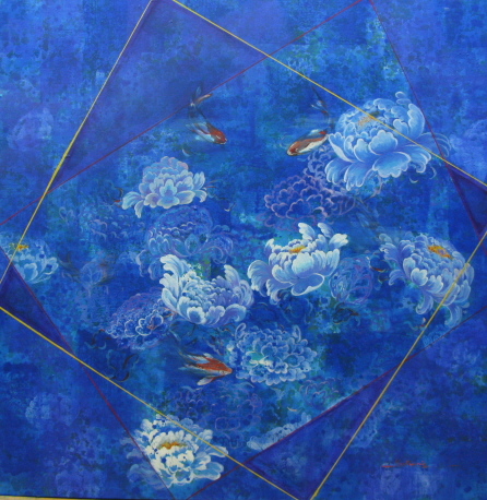 Harmony of nature/신모란도-자연의 조화-부귀영화의 염원 Harmony of nature/신모란도-자연의 조화-부귀영화의 염원