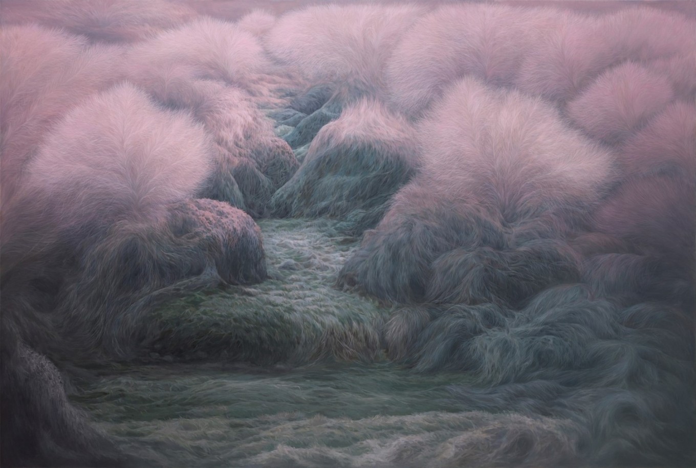 품 Spring in winter 1  193.9x130.3cm, oil on canvas, 2015