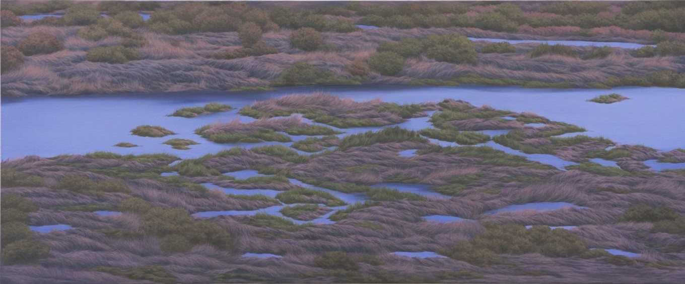 열섬 17 145x60cm, oil on canvas, 2018