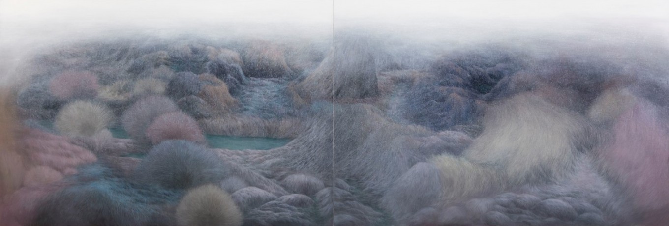 Still Winter   387.8x130.3cm, oil on canvas, 2015