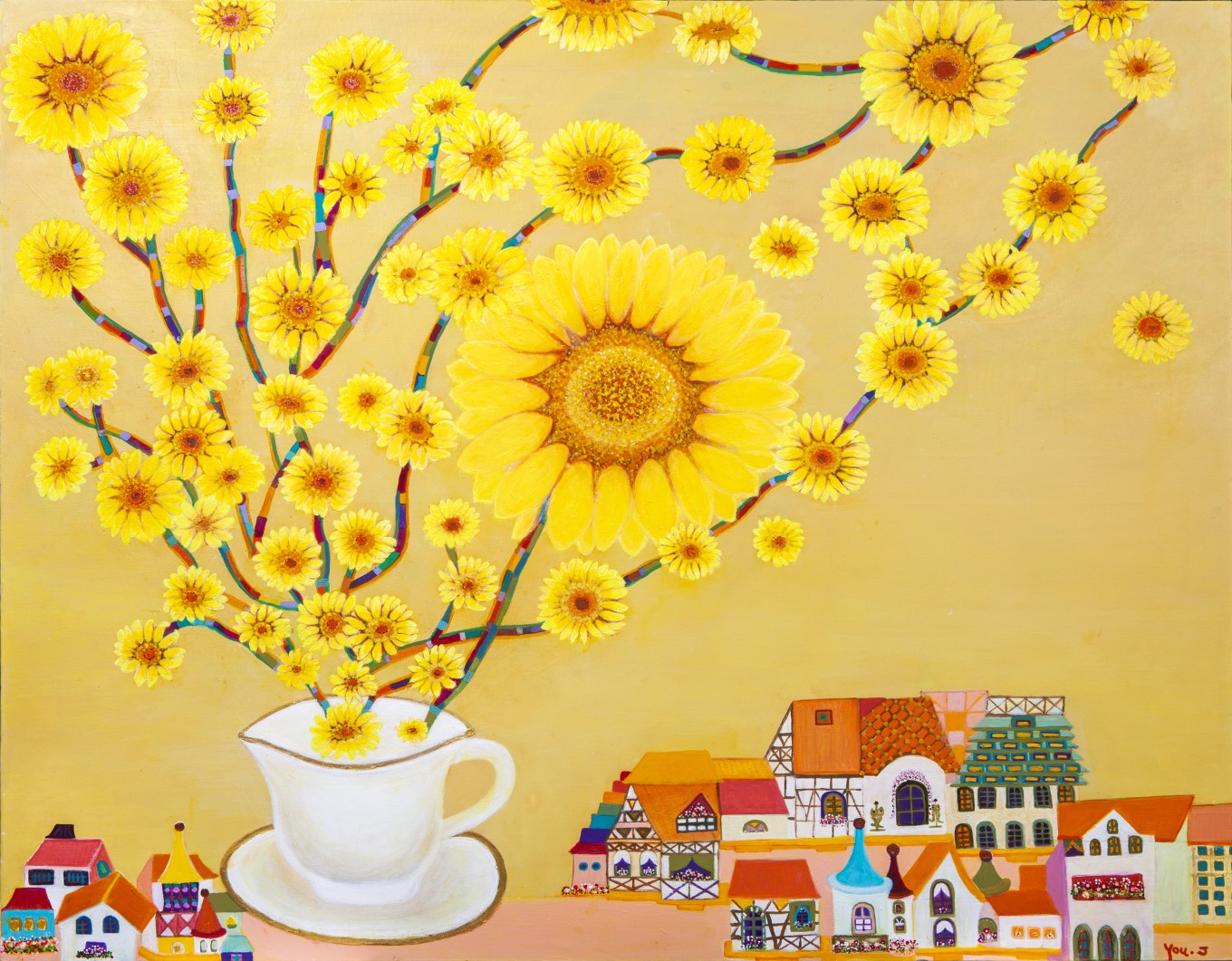 생각을 마시며 / 116.5cm X 90.5cm / Acrylic / 2021