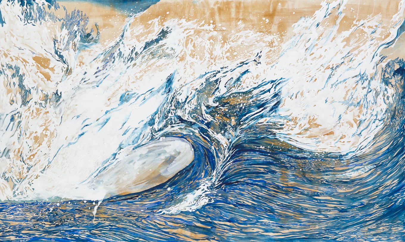 백야/ 캄캄한 밤을 지새우며 그려낸 파도