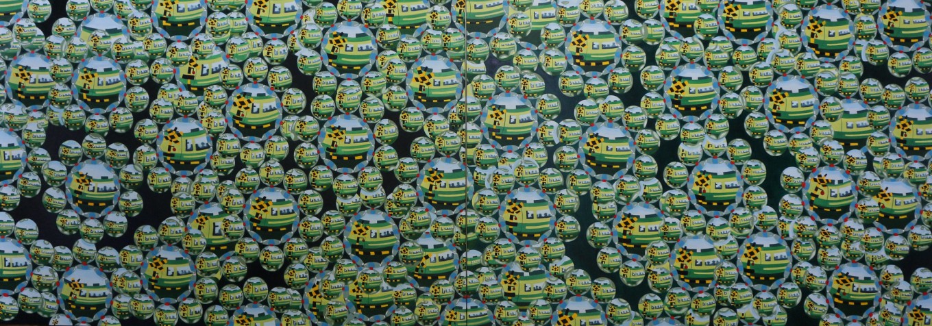 바라보다,233.6x80.3cm, oil on canvas, 2020