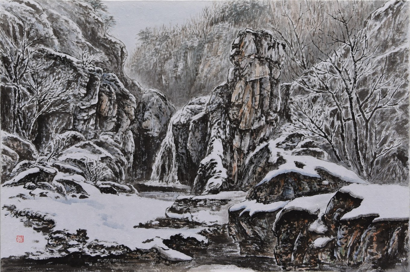 내연산 은폭포 설경