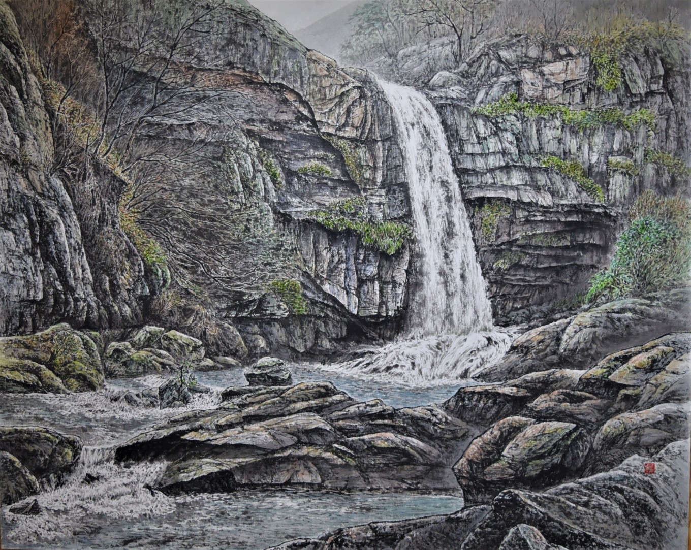 합천 황계폭포 100호 