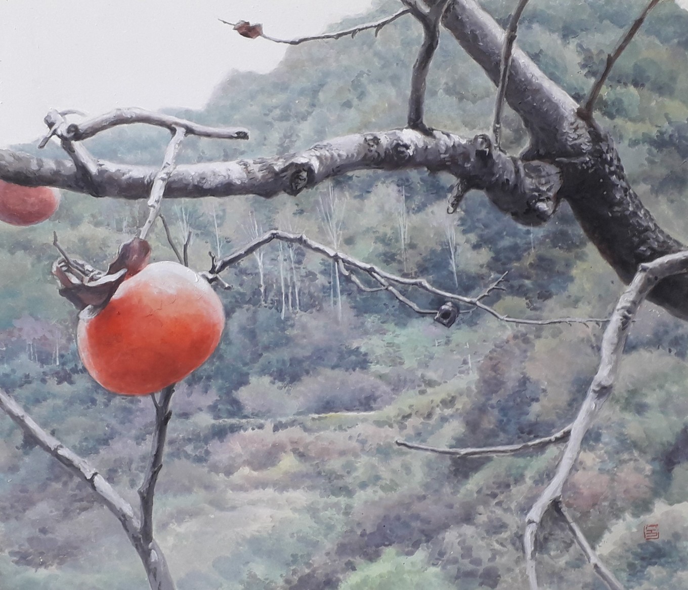 최재숙.Dream of happiness.53x45cm.장지 위에 아크릴