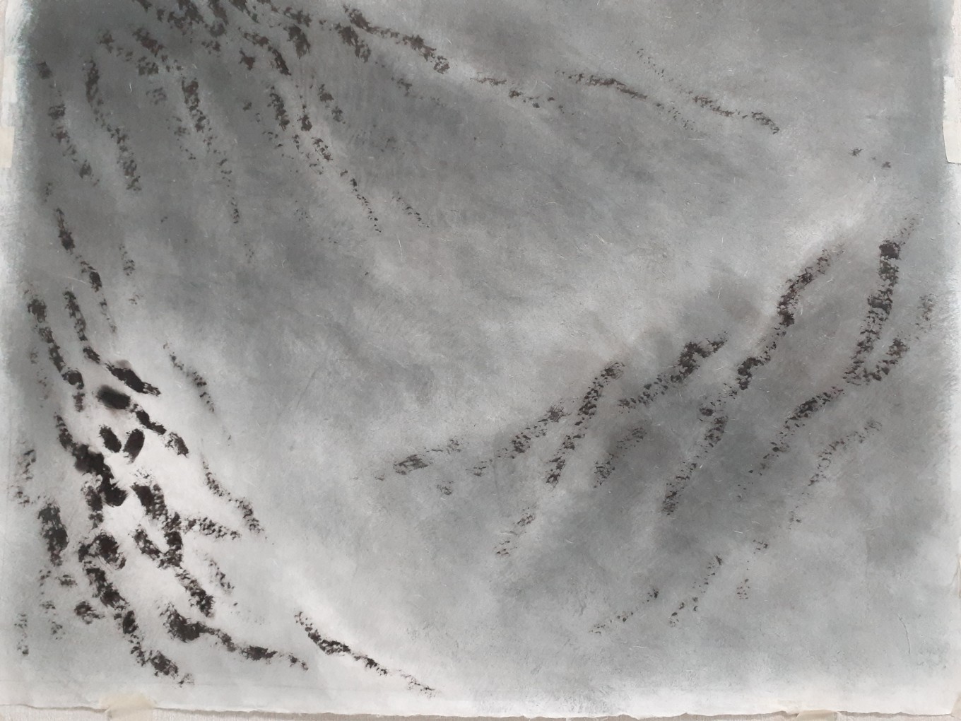 용장사지 3층석탑-석탑과 그를 둘러싸고 있는 산들의 정신을 그렸다