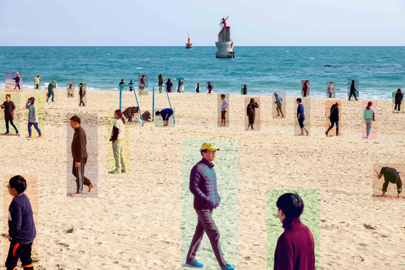 Personal Spce - 70x46.6 inch, pigment-based inkjet on OHP Films with Acrylic