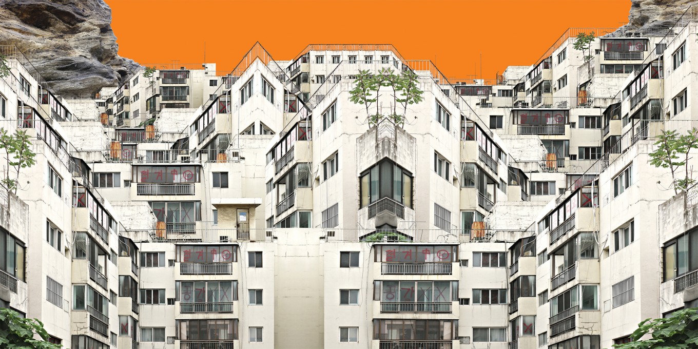 도시산수(동인), 850X1700mm, digital pigment print, 2019