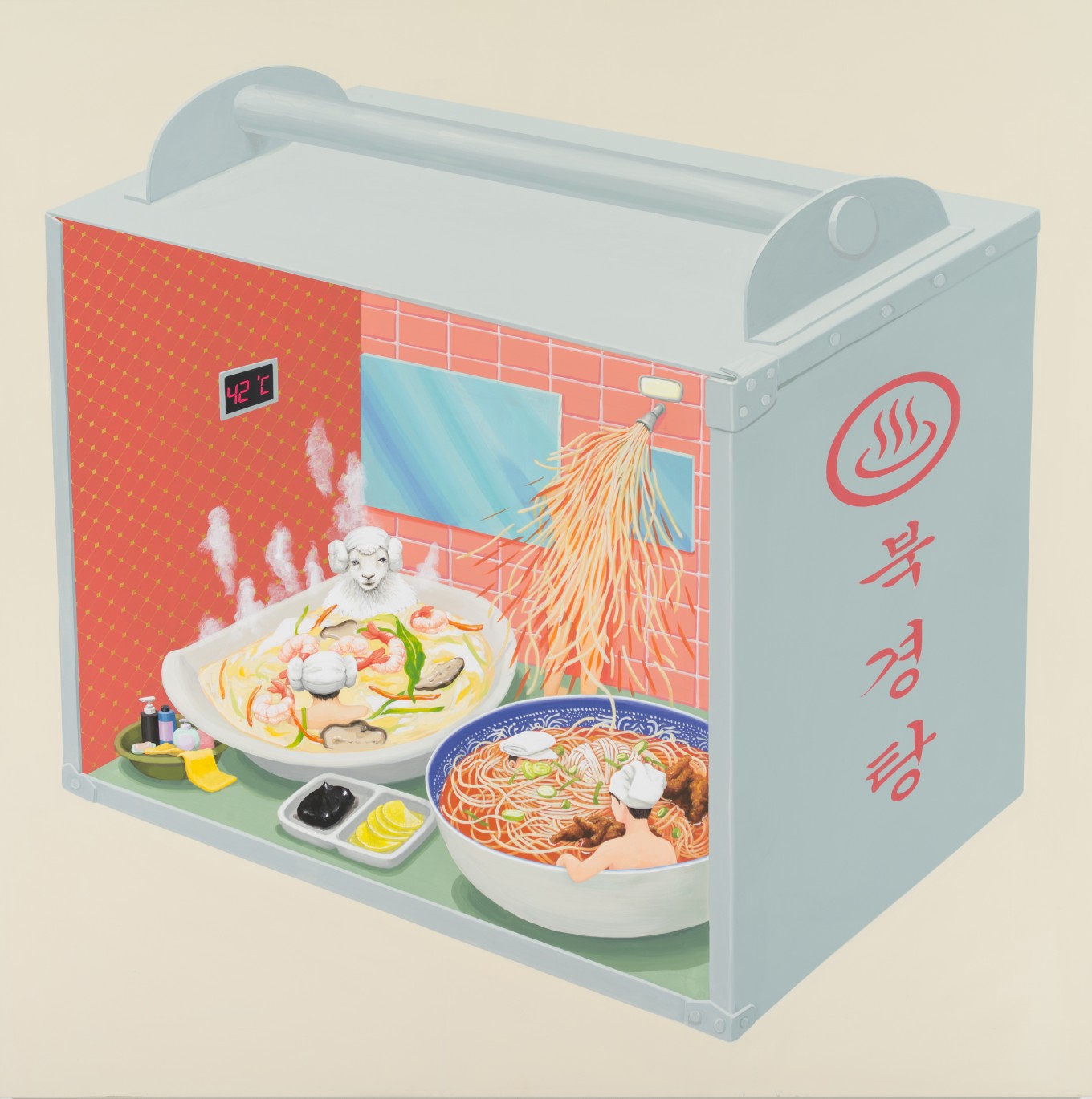 김서울_A box2_112x112cm_Acrylic gouache_2020