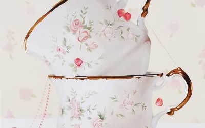 바람이 분다/ 쌓인 접시 위에 부부가 있다. 같은 방향을 바라보며 선선한 바람을 쐬는 그들의 행복.