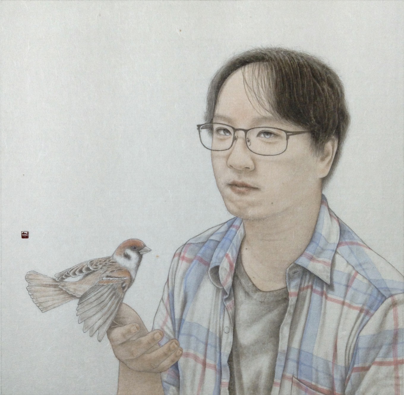 自畵 15-09. 바보 | 사랑받고 싶은, 변두리가 좋은 바보인 나.