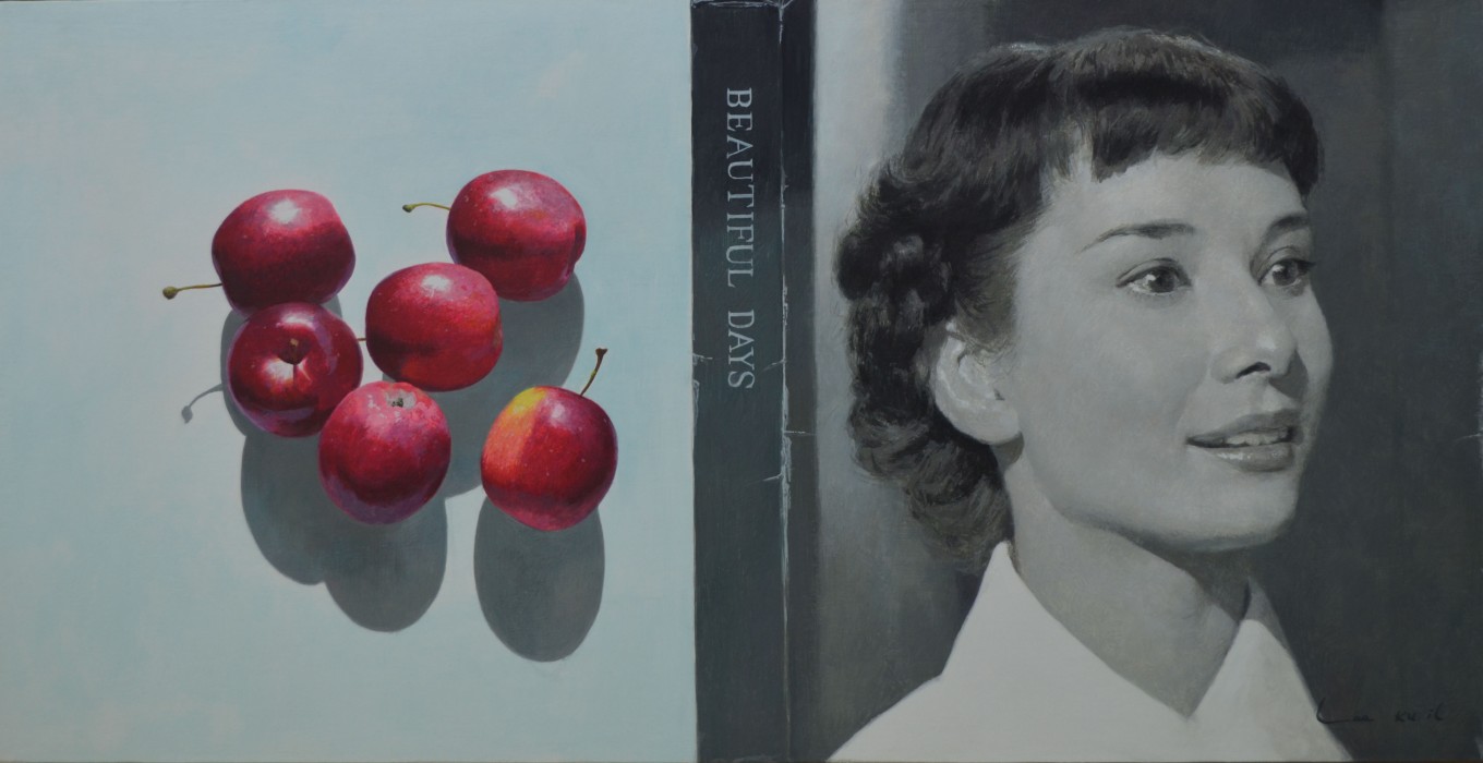 beautiful day 80.0x44.0cm  tempera on linen