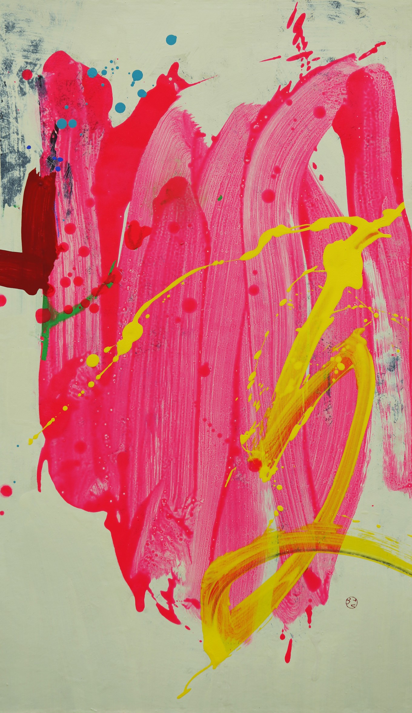 그리고, 은밀한 일상의 서사 91x53cm 한지위에 혼합재료 2021