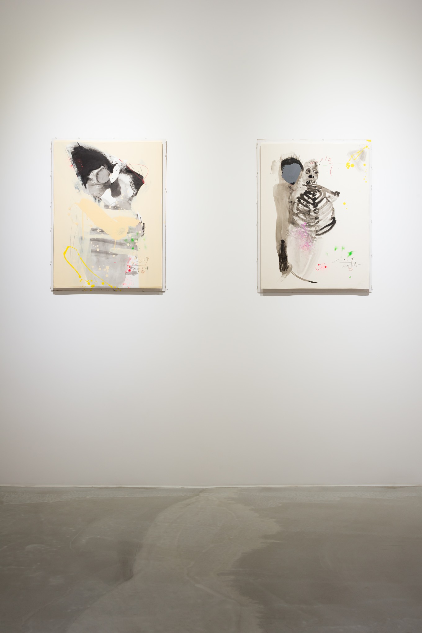 어이쿠 55x45cmx2 한지위에 혼합재료 2019