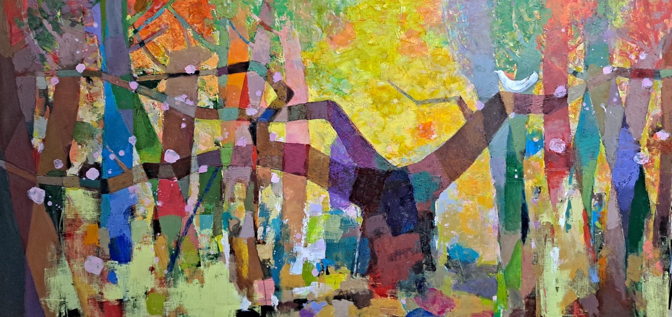 나의정원에서..oil on canvas 194.0x97.0