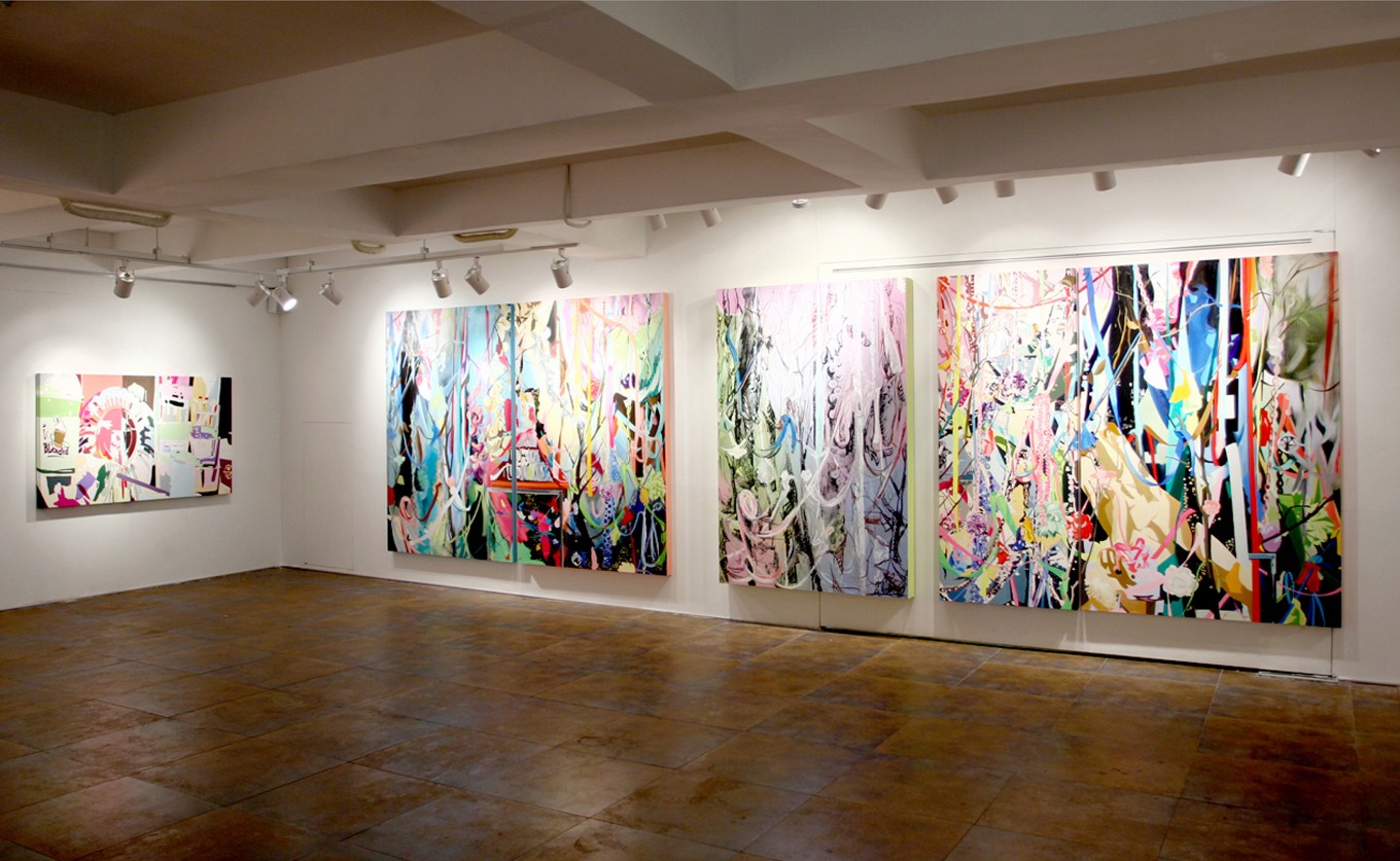 Magical Forest / 캔버스에 아크릴릭 &#038;amp; 오일, 종이에 포스터컬러 / 194x594cm / 2011