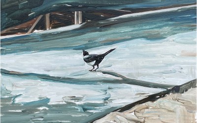 겨울, 31.8x31.8cm, oil on canvas, 2021