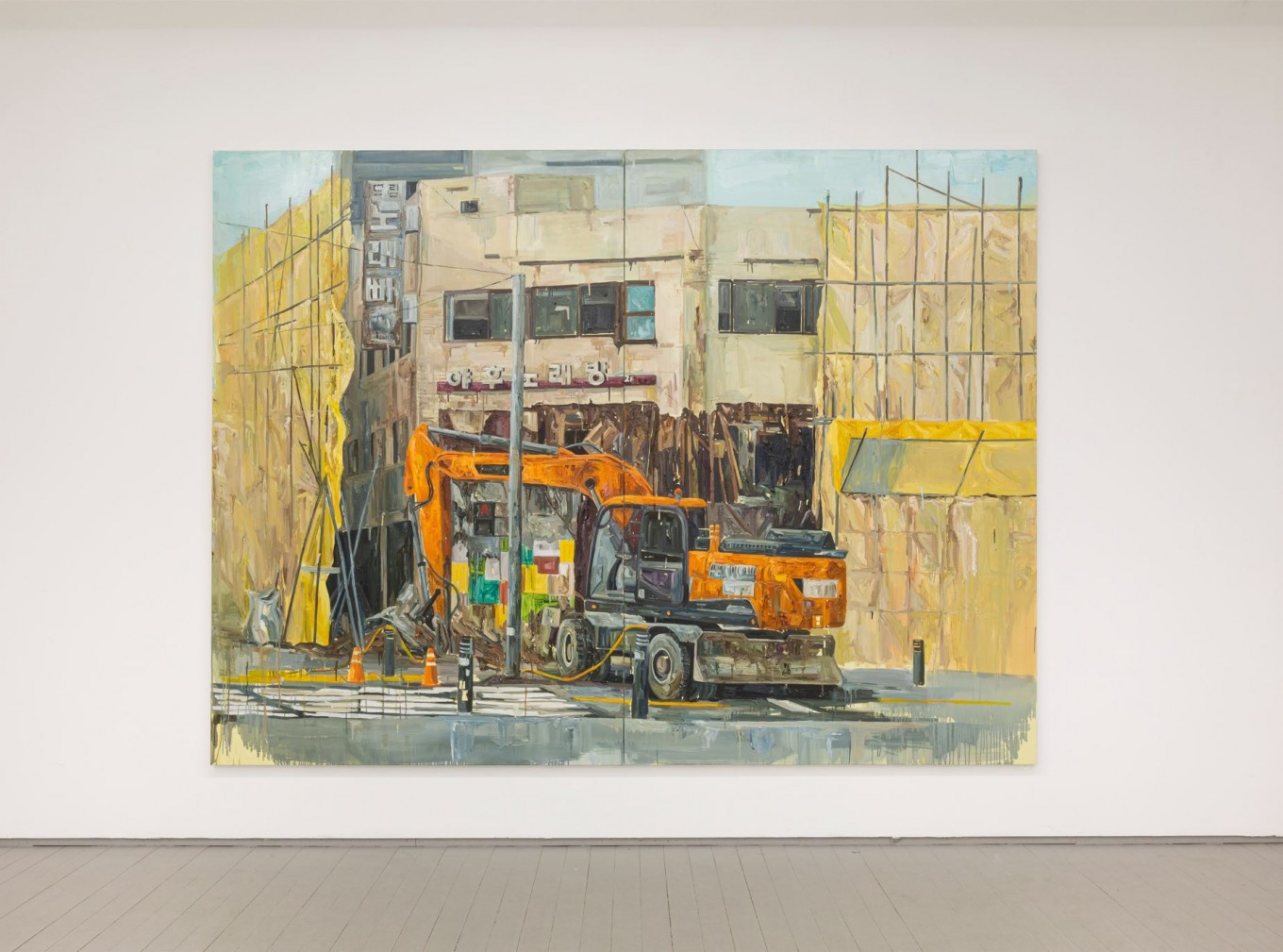 야후노래방, 193.9x260.6cm, oil on canvas, 2020