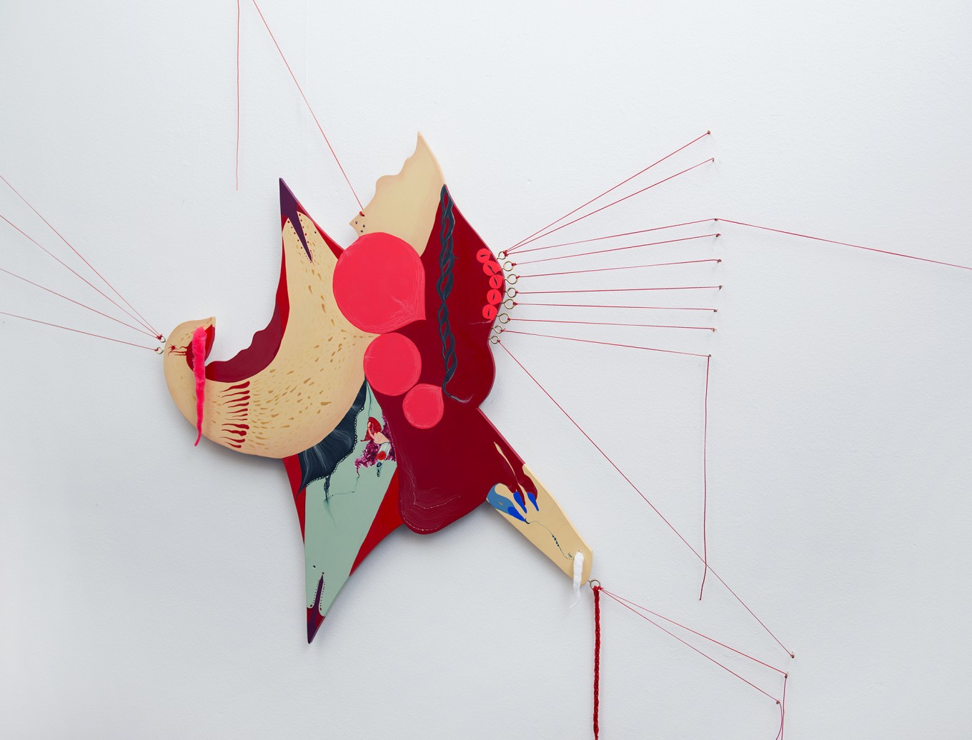 Archetype series 2. #2_아크릴, 자작나무 합판, 실 _190x156cm_2020