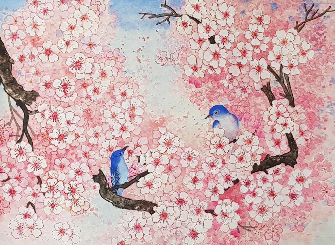 사랑이 넘치는 새들의 하루를 보며