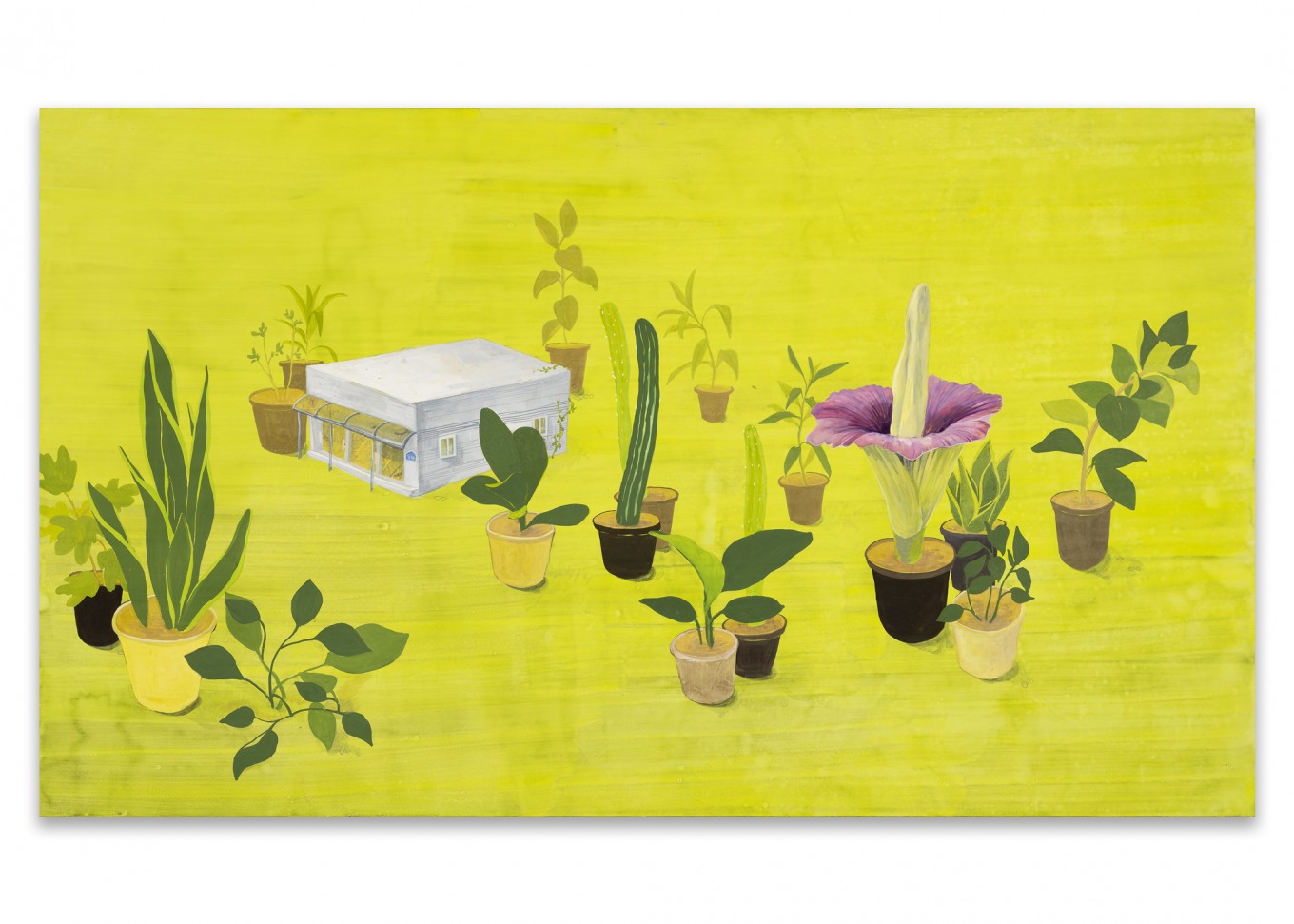 일상적 사유  70x120cm  장지 위의 분채 2012