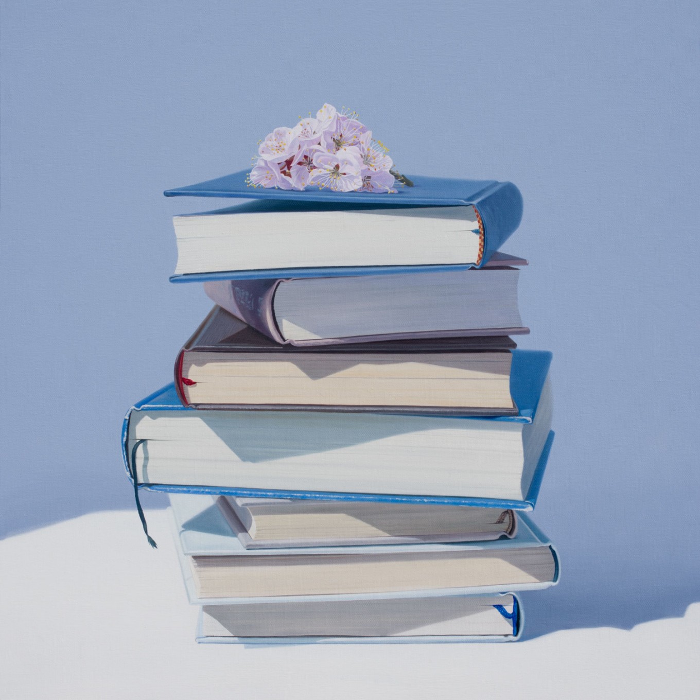 책과 매화, 65X65cm, oil on canvas