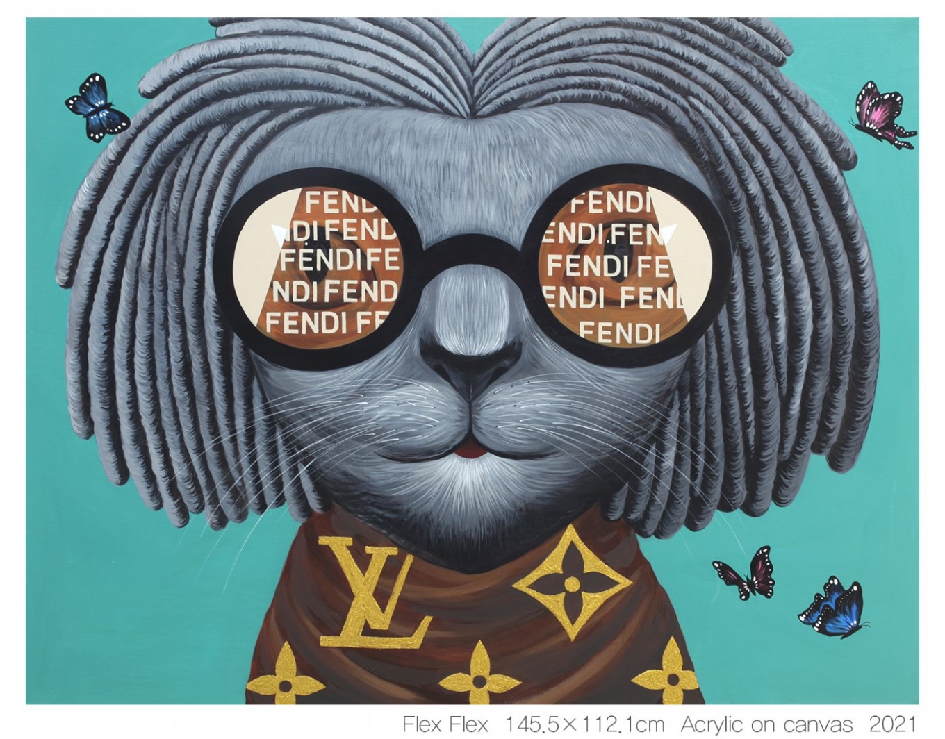  명품 브랜드와 이미지를 동경하는 현대사회에 내재된 인간의 욕망은 물질적 값어치 이상의 견고한 예술적 가치를 만들어내 왔다. 작가는 물질로 평가되는 시선과 예술적 가치를 찾으려는 욕구 사이의 양면성을 &#038;lt;고양이&#038;gt;라는 매개체를 통해 표현 하고자 한다.  인간으로서 가치 있는 삶은 무엇일까. 과대 포장된 포장지 속 내면의 가치에 집중하며 명품의 예술의 가치를 알아보는 안목을 기르고, 이 둘을 균형 있게 조화시키는 것이 우선이어야 하지 않을까. 나의 반려묘는 명품에 둘러 쌓인 채 유토피아를 찾아 먼 길을 떠나지만, 여정의 끝엔 내면의 본질적 가치와 예술을 제대로 향유하며, 스스로를 어루만지는 경험을 할 수 있길 소망한다 .