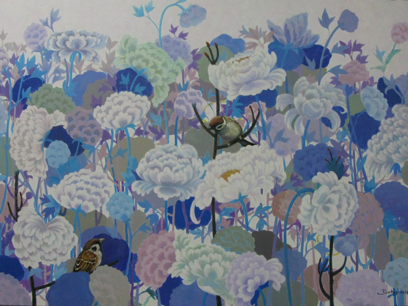 Harmony of nature/신모란도-자연의 조화-부귀영화의 염원